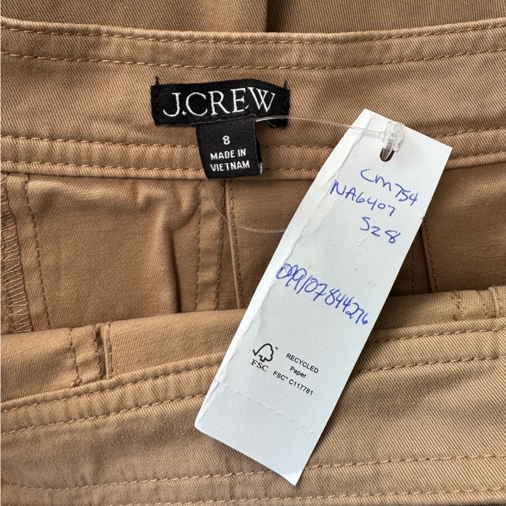 NWT J. Crew Women’s Size 8 Pleated Mini Skirt in Chino  ($168 Retail) - Picture 4 of 5